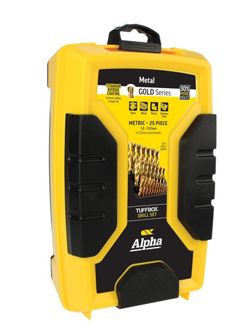 DRILLSET TUFFBOX 1-13mm 25PC ALPHA