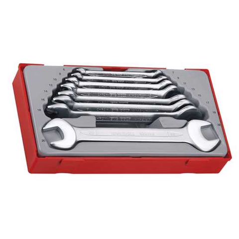 TENG DOUBLE END O/E SPANNER SET 8PC.6-22mm,TRAY