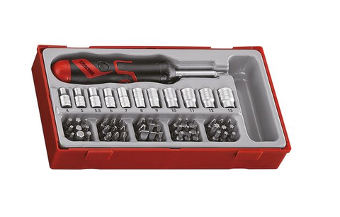 TENG 64PC MD RAT S/DRIVER BITS & SKT SET IN TRAY