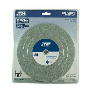 ITM GRINDING WHEEL ALI OXIDE 200 X 25MM 60GRIT