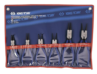 KING TONY 6PCE CIRCLIP PLIER SET