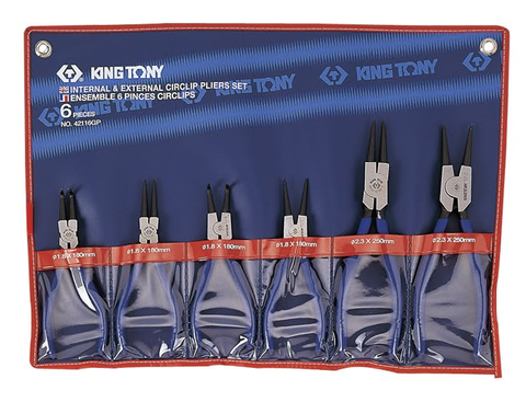 KING TONY 6PCE CIRCLIP PLIER SET