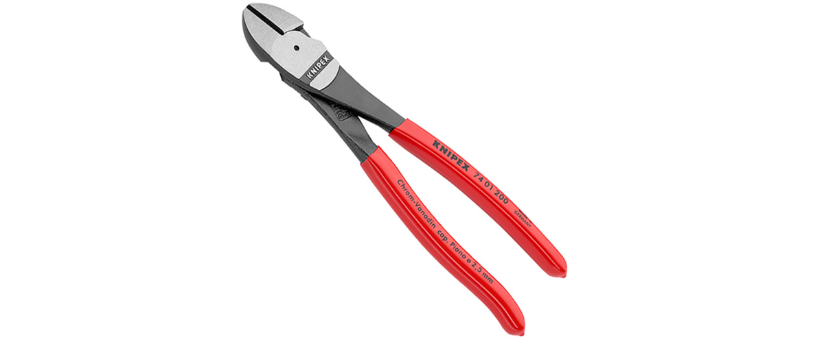 Knipex 1000V Insulated 250mm Tethered High Leverage Diagonal Cutters