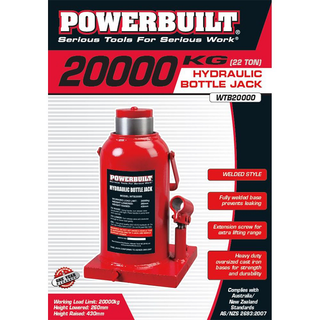 POWERBUILT BOTTLE JACK 22TON 20,000KG