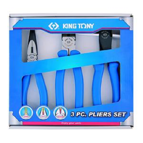 KING TONY 3 PCE PLIER SET 200MM