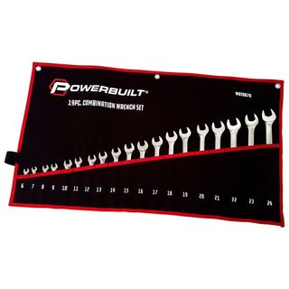 POWERBUILT R&OE SPANNER SET 6-24mm POLISHED