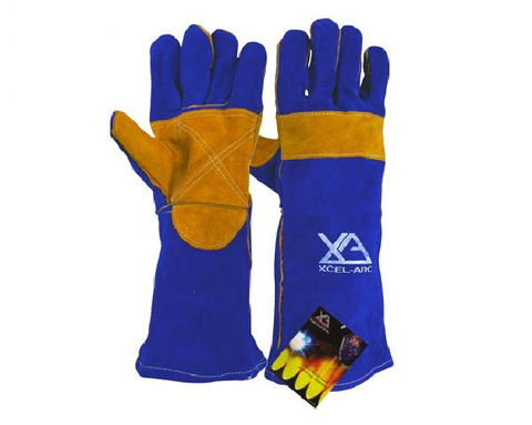 GLOVES XCELARC BLUE WELDING LEFT GAUNTLET LRG