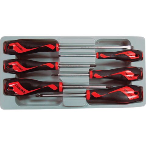 TENG SCREWDRIVER 6PC. SET FLAT-PH-PZ