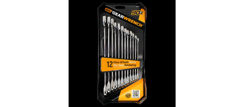 GEARWRENCH 12 PT METRIC 90T RATCHET SPANNERS