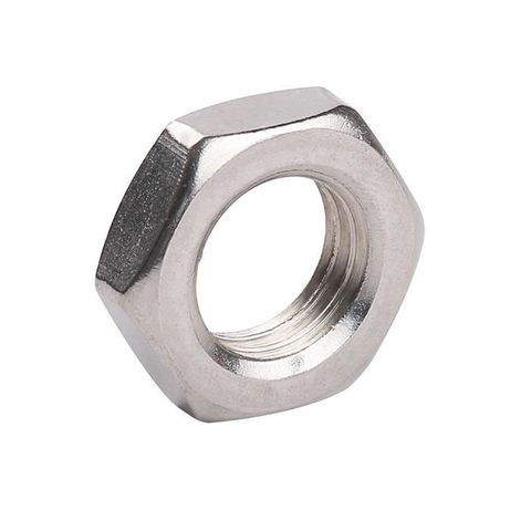 STAINLESS STEEL THIN LOCK NUT 3/8 UNF