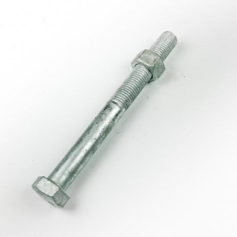 COACH BOLT/NUT M16X150 C4.6 GALV