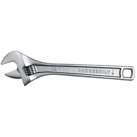 POWERBUILT 12" ADJ WRENCH