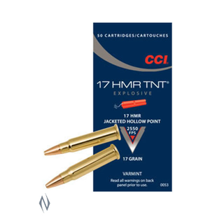 CCI TNT 2550FPS 17HMR 17GR HP 500PKT