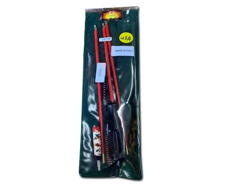 30CAL CLEANING KIT 3PCE WITH PLASTIC ROD IN PLASTIC SLEEVE