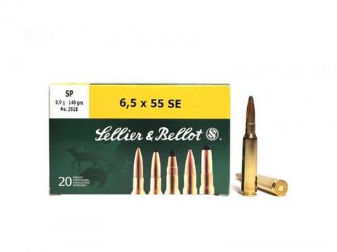 SELLIER & BELLOT 6.5X55 131GR SP 20PKT