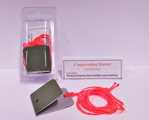 CONSERVATION HUNTER FOX WHISTLES WITH LANYARD