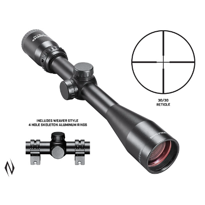 TASCO WORLD CLASS 4-12X40 30/30 SCOPE WITH RINGS