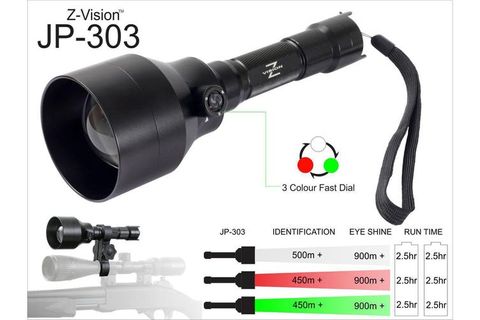 Z-VISION 3 IN 1 TORCH 3 LED COLOURS