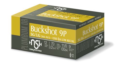 NSI 12GA BUCKSHOT 9 PELLET 1200FPS 10PK