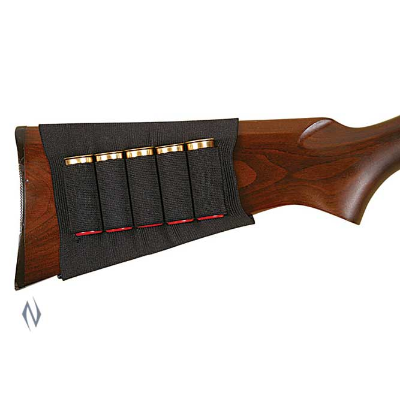 ALLEN SHOTGUN BUTT STOCK SHELL HOLDER BLACK 5RND 1