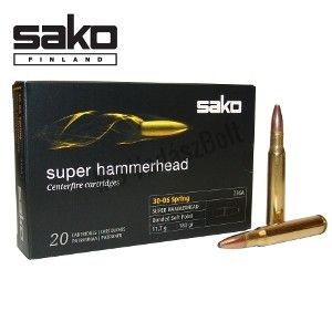 SAKO AMMO 30-06SPRG 180GR SUPER HAMMERHEAD 20PKT