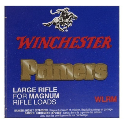 WINCHESTER LARGE RIFLE MAGNUM PRIMERS 8 1.5M - 120 100PKT