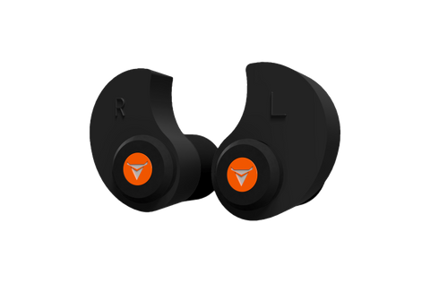 DECIBULLZ CUSTOM MOLDED PERCUSSIVE EARPLUGS BLACK