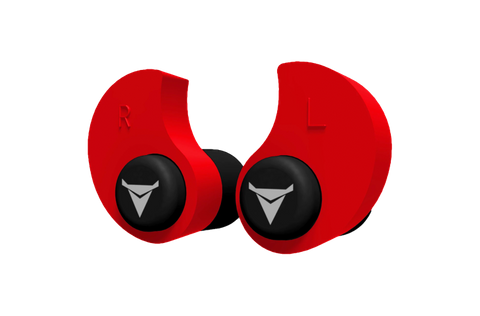 DECIBULLZ CUSTOM MOLDED EARPLUGS RED