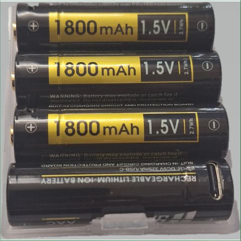 SPERAS AA 1.5V 1800MAH RCHARGABLE BATTERIES 4 PACK
