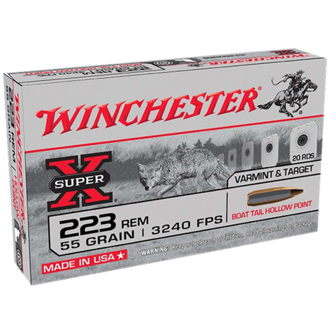 WINCHESTER SUPER X 223REM 55GR HPBT  20PKT