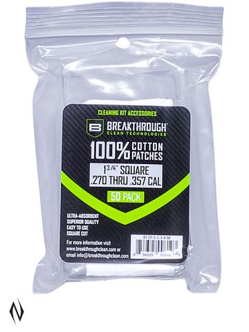 BREAKTHROUGH COTTON PATCHES 1.75IN 270-357 50PK