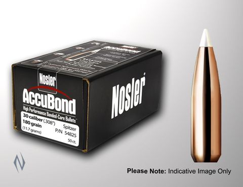 NOSLER 30CAL .308 150GR ACCUBOND PROJECTILES 50PK
