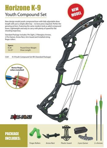 HORI-ZONE K-9 YOUTH COMPOUND BOW KIT