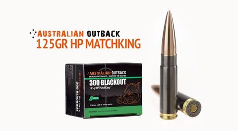 Australian outback 300 blackout 125G sierra HP matchking 20PKT.