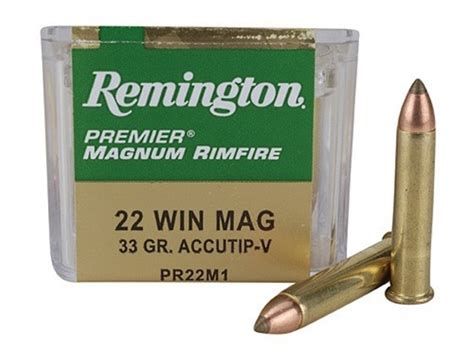 REMINGTON PREMIER 22WMR 33GR ACCU TIP-V 50PKT
