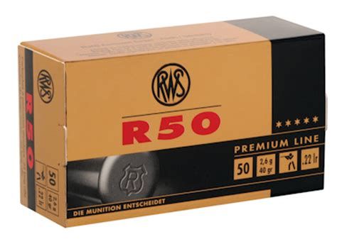 RWS R50 PREMIUM 22LR 40GR 50PKT