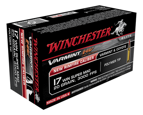 WINCHESTER VARMINT HV 3000FPS 17WSM 20GR 50PKT
