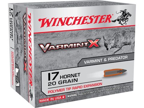 WINCHESTER VARMINT X 17HORNET 20G 20PKT