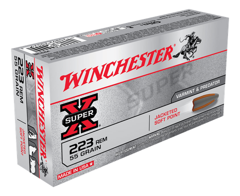 WINCHESTER SUPER X 223REM 55GR PSP  20PKT