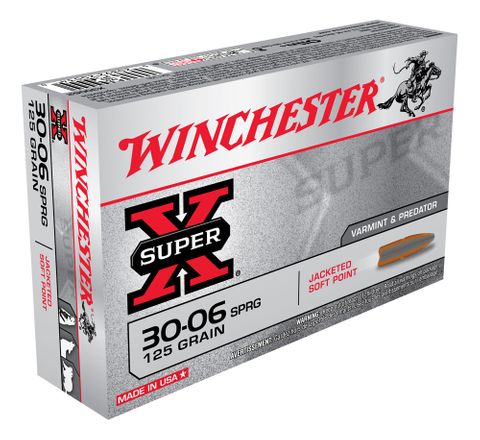 WINCHESTER SUPER X 30-06SPRG 125GR PSP  20PKT