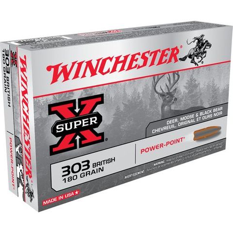 WINCHESTER SUPER X 303BRIT 180GR PP  20PKT