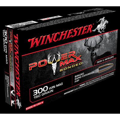 WINCHESTER POWER MAX BONDED 300WIN 150GR PHP 20PKT