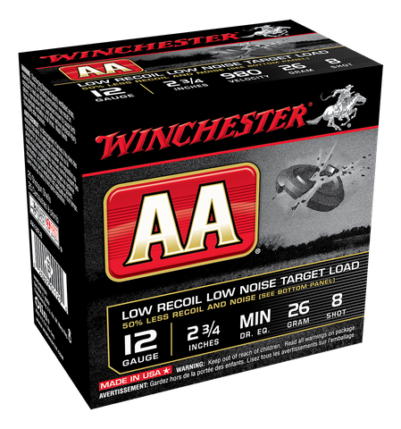 WINCHESTER AA FEATHERLITE 980FPS 12GA 26GR 8  25PKT