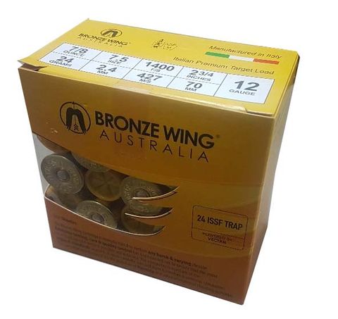 BRONZE WING TERMINATOR ISSF 12GA 24GR 7.5 1400FPS 250PKT