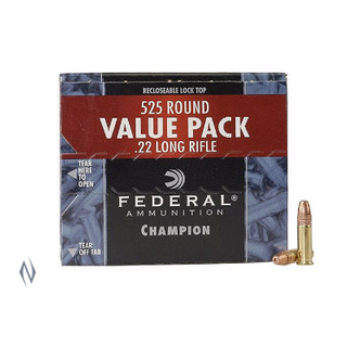 FEDERAL CHAMPION VALUE PACK 1260FPS 22LR 36GR HP 525PKT