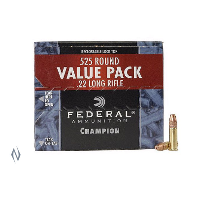 FEDERAL CHAMPION VALUE PACK 1260FPS 22LR 36GR HP 525PKT