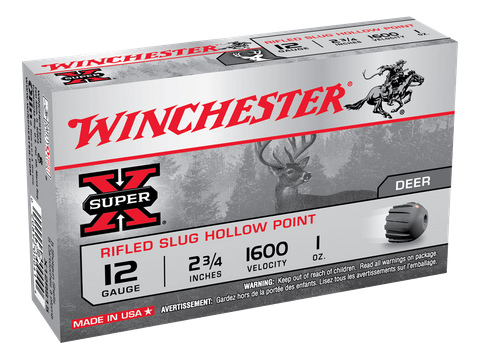 WINCHESTER SUPER X RIFLED SLUG HP 1760FPS 12GA 5PKT