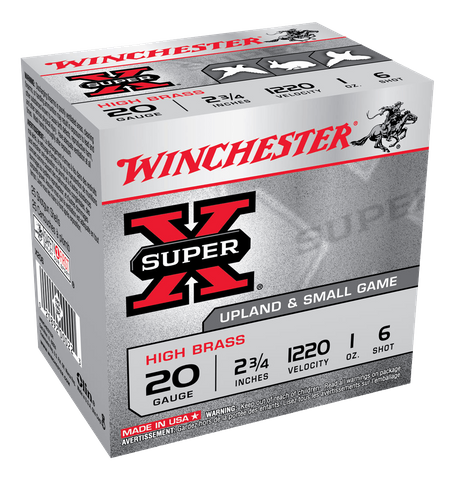 WINCHESTER SUPER X 1200FPS 20GA 6  25PKT