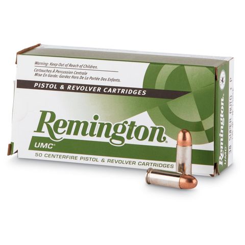 REMINGTON UMC 38 SPECIAL +P 125GR SJHP 50PKT