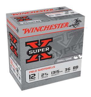 WINCHESTER SUPER X 1315FPS 12GA 36GR BB 25PKT